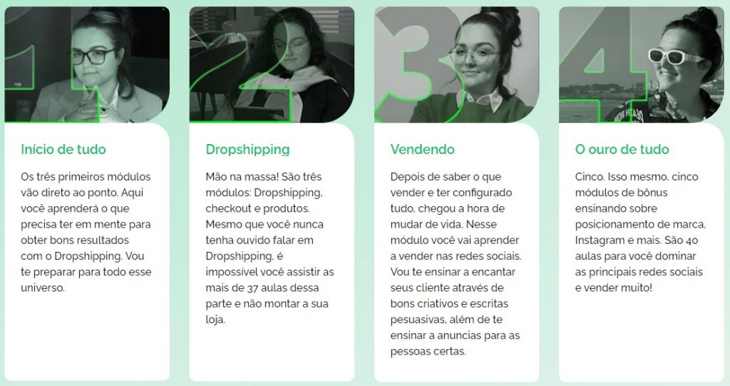 Como o Curso Dropt funciona - os principais passos para lucrar com dropshipping em Portugal
