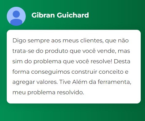 Depoimentos de cliente do King Sender PRO.