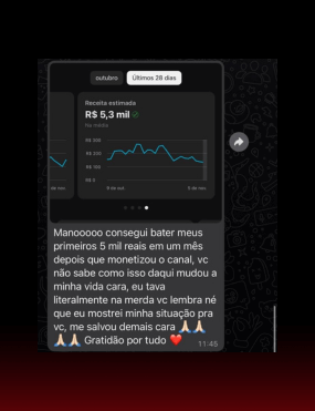 Resultados de alunos Influencer Milionário Legacy.