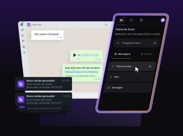 Braip Voice. Ferramenta de WhatsApp.