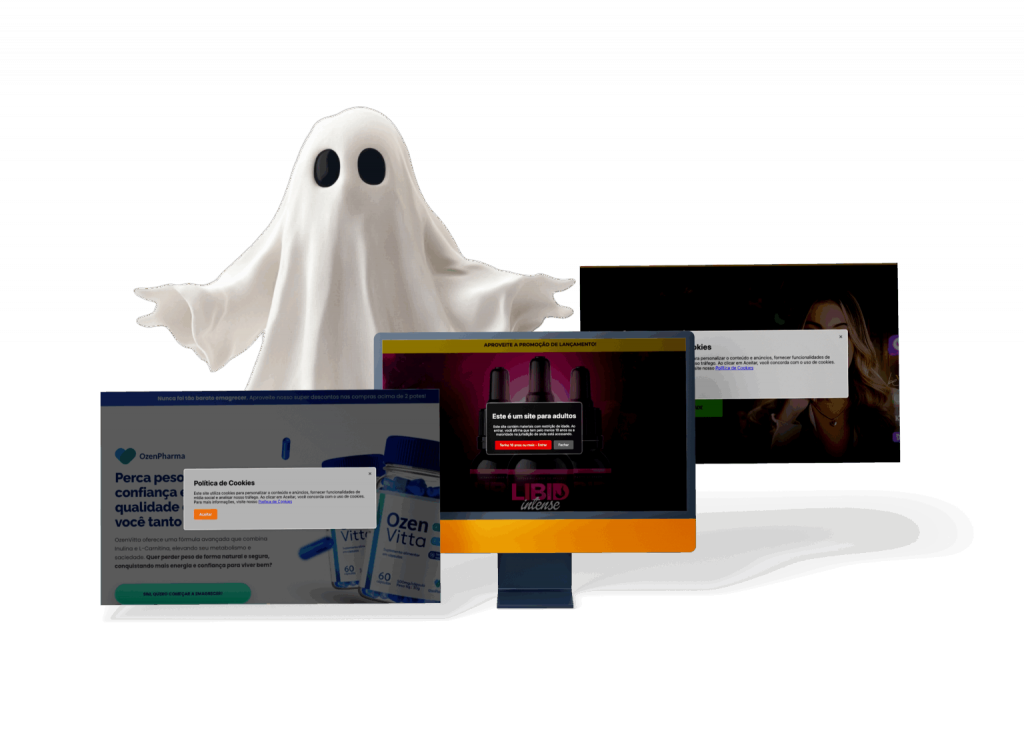 Modelo de Presell fantasma Super Leads Pro.