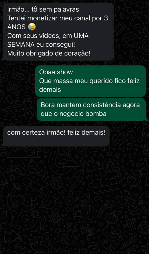 Depoimentos sobre o Mestre Do Prompts.